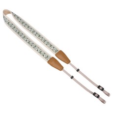 Money Cushion 肩背斜背相機背帶 4 x 152 cm, 1個, 白色綠葉