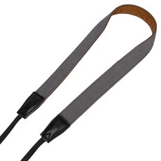 錢包造型軟墊肩背斜背相機背帶 3 x 152 cm, 1個, 灰色