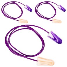 MOLDEX 靜音耳塞 炫彩帶線版 6654, 1組, 3個裝