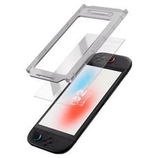 GEEKSHARE 任天堂 Switch 2 AR 9H 鋼化玻璃 低反射 高透光 防指紋 保護膜 + 輔助工具組, 透明, 1套, G-32