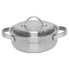 Kuchef 電磁爐用全五層不鏽鋼雙耳鍋, 單一顏色, 1個, 18cm