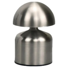 하이앤드라이 메탈 머쉬룸 터치형 무선 LED 밝기 색상조절 무드등, ab 919041 실버