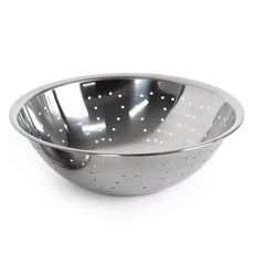 The8 韓國製不鏽鋼沖孔濾盆 銀色, 1個