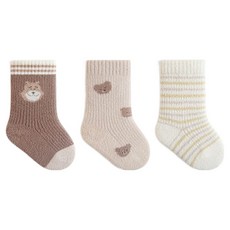 따숨 플리스 보온양말 3족 세트