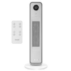 한경희생활과학 Ai 음성인식 그래핀 PTC 타워형 리모컨 온풍기, HA-28000FH, 화이트