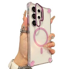 K-Stick 不變色透明彩色邊框可當支架MagSafe手機殼