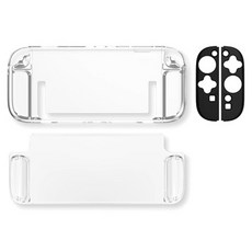 이이네 닌텐도 스위치 2 하드쉘 마그네틱 결합형 케이스, 1개, 투명 + 검정, L1225