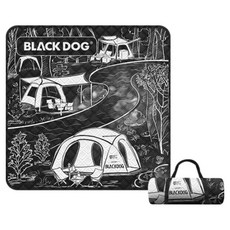 BLACKDOG 휴대용 방수 캠핑매트 BD239, 텐트 블랙