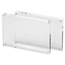 Starium 黏貼式壓克力磁吸相框佈告欄 100 x 150 x 6 mm, 透明, 2個