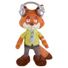 迪士尼商店 動物方城市 尼克 中型絨毛娃娃, 混色, 1個, 43.2cm