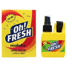 말라코 오! 프레쉬 섬유 향수, 유자 샤워 풍부한 유자향, 80ml, 1개