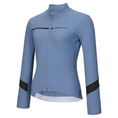 WILLI 女款 Willi 圖案亮點自行車刷毛長袖車衣
