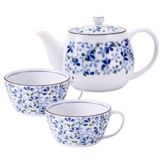 Airindo Mebae 高級茶壺 C套組, 混合顏色, 1套, 茶壺 + 茶杯(2入)