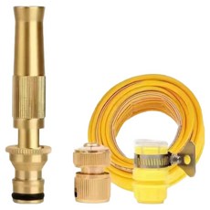 必需Plus 高壓噴射器 園藝洗車用噴槍 10m套組, 黃色, 1套