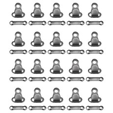 Angplus Mykang 掛鉤 鈕扣 掛鉤, 黑鎳, 20個