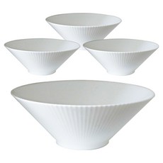 라보니 웨어 플리츠 면기, 화이트, 4개