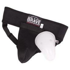 THEBRAVE 腰帶式護襠套組, 黑色(護具), 1套
