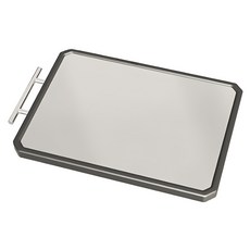 TEMPEST 純鈦砧板 雙面版 麥秸稈 + 純鈦 圓形把手, 鈦原色, 1個