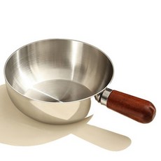 젠쿠스 스테인리스 나무손잡이 미니 냄비, 혼합색상, 1개, 14cm