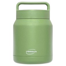 THERMOcafe 凱菲 不鏽鋼真空保溫罐 TCHF-650-GR, 森野綠, 1個, 650ml