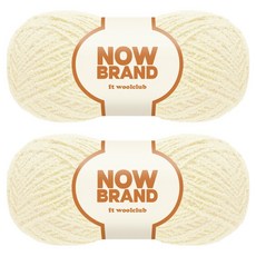 WoolClub Now Brand 高級空氣睡眠紗編織線 70g, 102 淺黃色, 2個