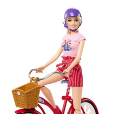Barbie 芭比 時尚自行車野餐娃娃組, 多色, 1套
