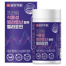 일양약품 프라임 식물성 멜라토닌 함유 멜라포민 30g, 60정, 1개