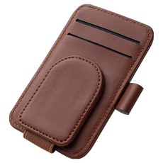 카사장 차량용 선바이저 수납 선글라스 거치대, 히코리 브라운, 1개