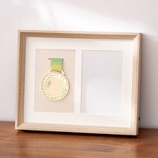 Cocorieu 照片獎牌相框, 1個, 白橡木