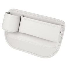 코오미 사이드포켓 차량 틈새수납 차량용 컵홀더 정리함 메인 좌석용 5W0823, 화이트, 1개