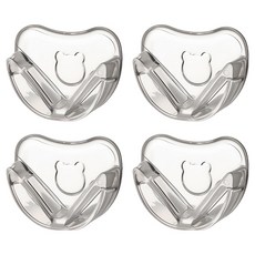 FaSoLa PVC安全保護防撞櫃子 桌角 圓角小熊款, 透明, 4個