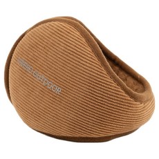 LIBERO 브린 방한 털 귀마개, 브라운, 1개