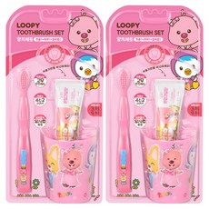 케이엠제약 뽀로로 루피 양치 세트, 2세트