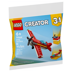 LEGO 30669 創意百變三合一系列 紅色飛機, 混合顏色, 1個