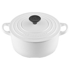 LE CREUSET 圓形鍋, 白色, 1個, 18cm
