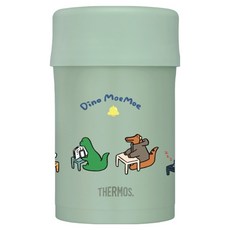 THERMOS 膳魔師 旅遊恐龍 不鏽鋼真空食物燜燒罐 JBN-501DMM-FG, 綠色, 1個, 500ml