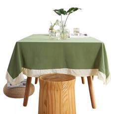 마켓피오 주방 심플 모던한 코튼 프릴 테이블보, 타입2, 1개, 90 x 90 cm