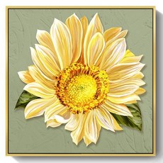 은희마법 풍수 인테리어 해바라기 페인팅 캔버스, 골드 B