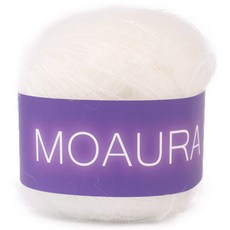 brandyarn Moaura 馬海毛編織線 25g, 1個, 01 夢幻色