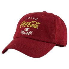 美國 Champion CocaCola聯名 棒球帽 806014-RS506, 深紅色, 1個