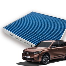 다보니 PM0.3 블루 활성탄 하이브리드 호환 그랑콜레오스 에어컨 필터, 1개 1개