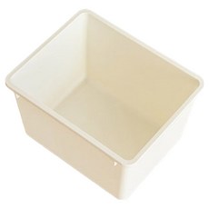 LUNA STORY 模組化低款嬰兒書櫃專用大容量收納籃, 奶油色, 1層