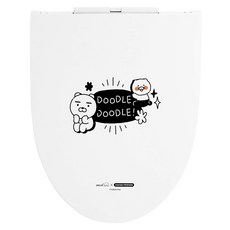 DAELIM BATH Kakao Friends 超薄靜音馬桶蓋 DOODLE, 白色, 1個