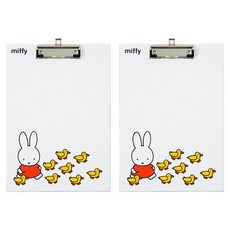 STUDIO EIGHT Miffy Dick Bruner A4文件板夾, 白色, 2個