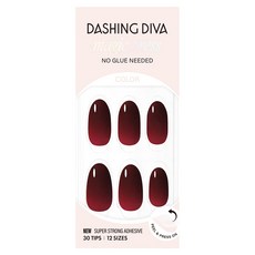 데싱디바 매직프레스 네일팁 아몬드, 1개, 클래식 버건디