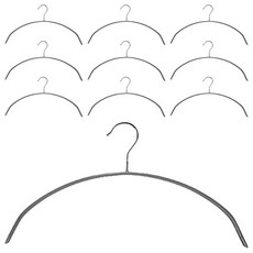 데보코 논슬립 하프 문 옷걸이, 그레이, 10개