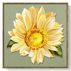 은희마법 풍수 인테리어 해바라기 페인팅 캔버스, 결 프레임 B