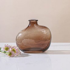 恩熙魔法 復古玻璃花瓶 B款, 琥珀色