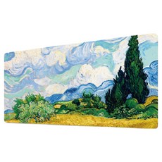 CASHCOO 미끄럼 방지 유화 데스크 장패드, type 09, 1개