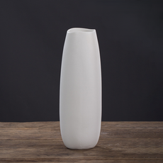 Kkokkong E Mall 北歐現代陶瓷插花裝飾花瓶 FE款, 白色